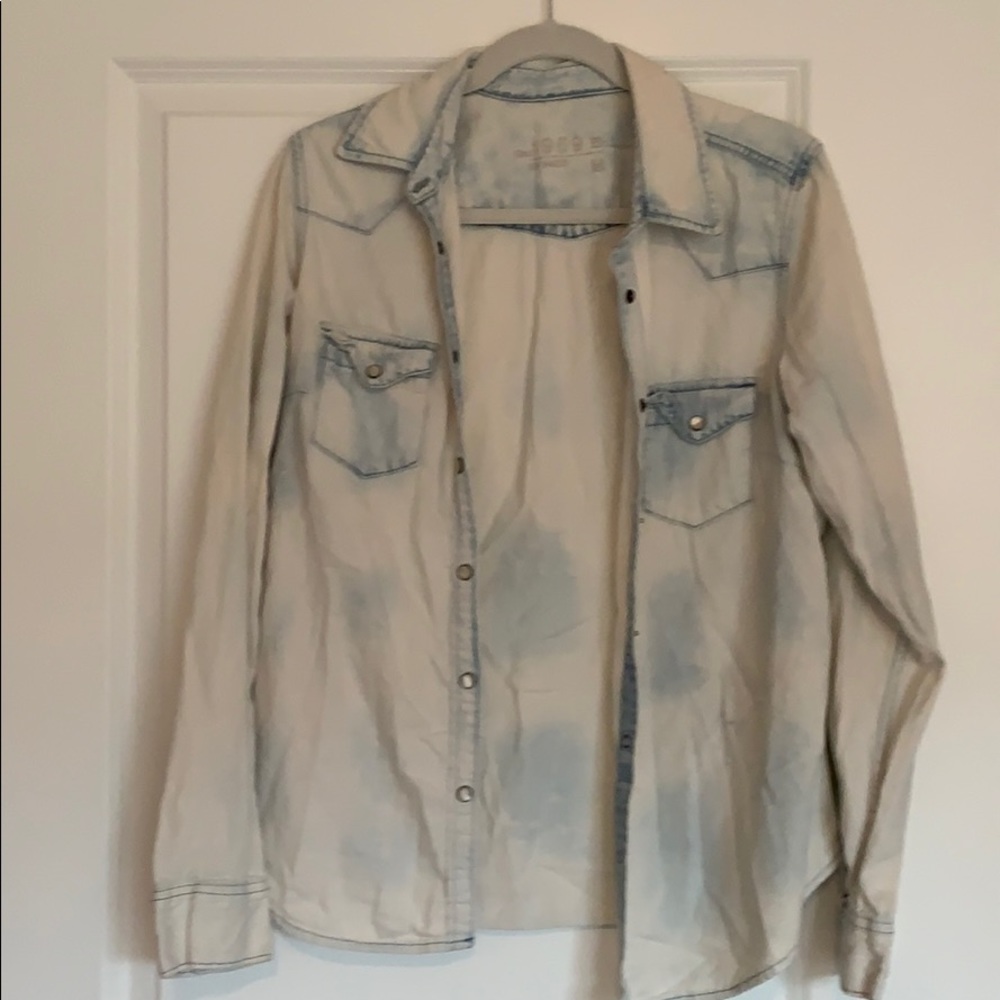 White washed denim shirt